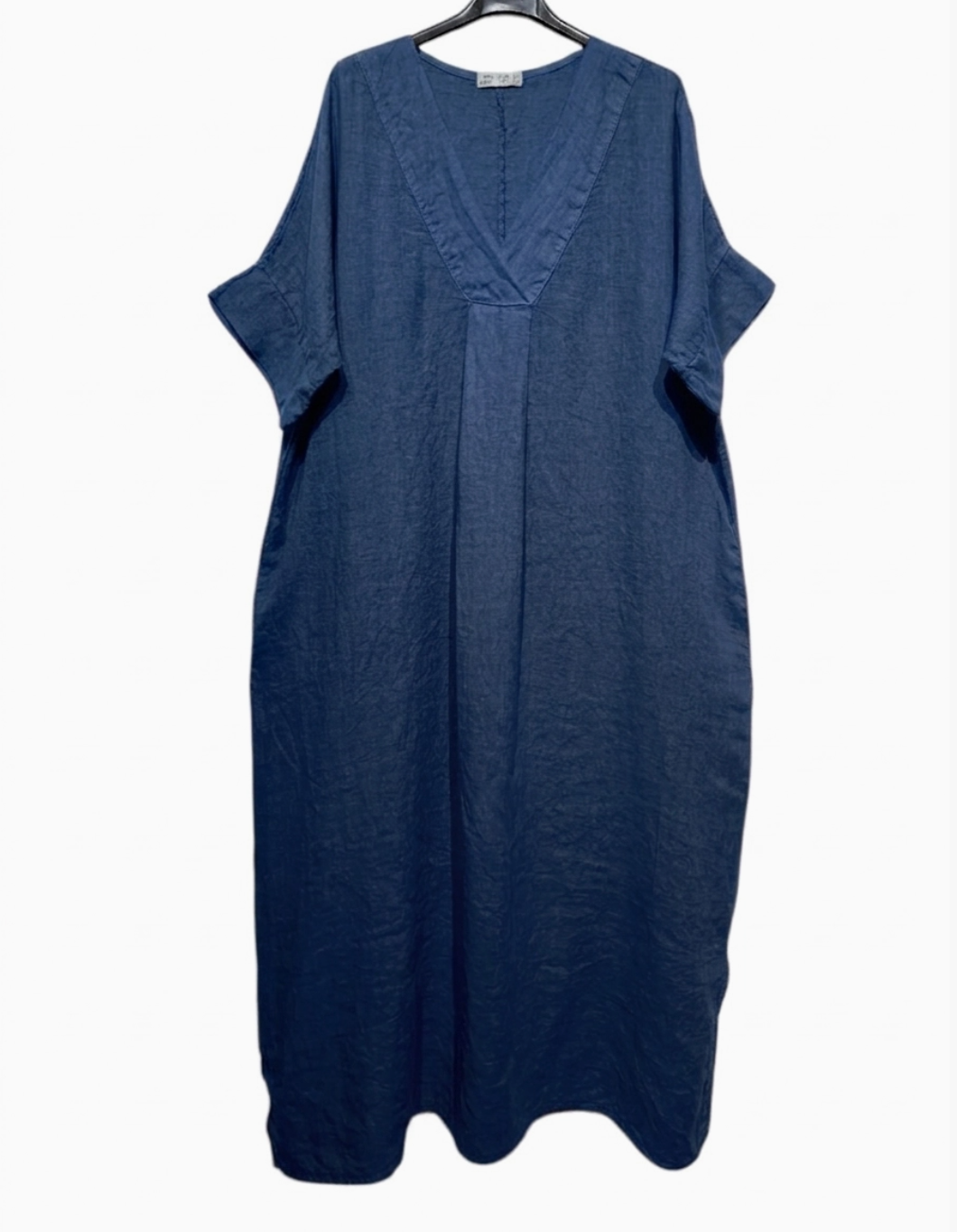 blue linen tunic dress Colette V-Neck - One Size Perfect for summer outfits Size:36/36 Etsy fit_regular Mermaid Backless Simple Modest